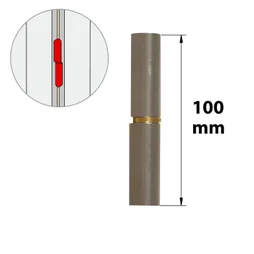 Paumelle sans lame en acier brut, H.100 x L.25 x P.16 mm