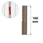 Paumelle sans lame en acier brut, H.100 x L.25 x P.16 mm