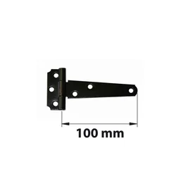 Penture anglaise en acier noir prépeint, L.120 x EP.1,5 mm AFBAT