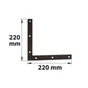 Equerre Découpée Acier Prépeint, H.220 X L.220 X P.4 Mm