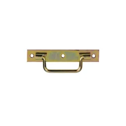 Poignée Sur Platine Acier Zingué, H.25 X L.160 X P.10 Mm