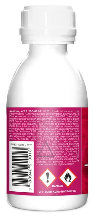 Acétone flacon 190 ml, ONYX