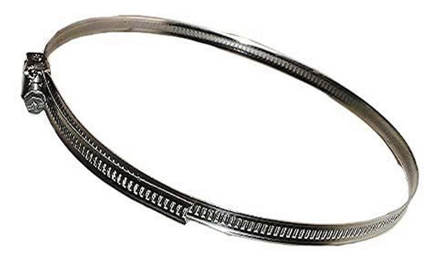 Lot de 2 colliers plats à tête basic en inox, diam. 55 mm