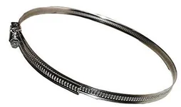 Lot de 2 colliers plats à tête basic en inox, diam. 55 mm