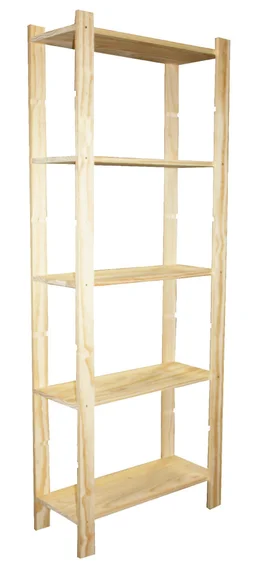 Etagère pin, 5 tablettes , L. 65 x P. 28 x H. 170 cm