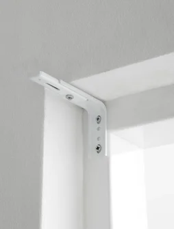 Lot de 2 équerres murales blanches pour tout type de store, 6 à 16 cm
