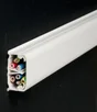 Moulure avec séparation blanc 2,1M , H.12 x P.1.3 cm, TEHALIT