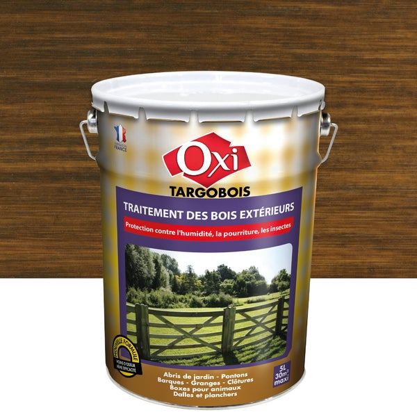 Traitement du bois extérieur Oxytol Targobois, OXI, 1 an 5 L