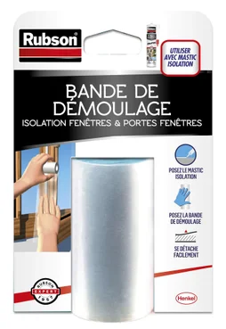 Bande de démoulage pour mastic isolation RUBSON tranparent 25m