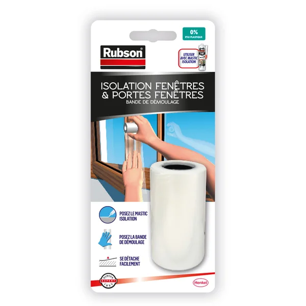 Bande de démoulage pour mastic isolation RUBSON tranparent 25m