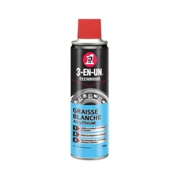 Graisse blanche au lithium en aérosol, 3-EN-UN TECHNIQUE, 250 ml