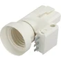 Fiche DCL et douille électrique E27 à vis en plastique, LEGRAND, blanc