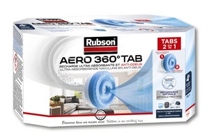 Lot de 4 recharges tablette pour absorbeur d'humidité, RUBSON Aéro 360°, 20 m²