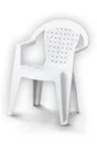 Fauteuil de jardin Norma en résine injectée blanc