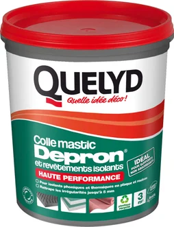 Colle mastic pour matériaux isolants, QUELYD, 1 kg