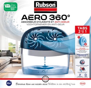 Absorbeur d'humidité avec une recharge RUBSON Aéro 360°, 40 m²