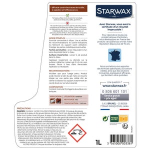 Détachant rouille terrasse, STARWAX, 1 L