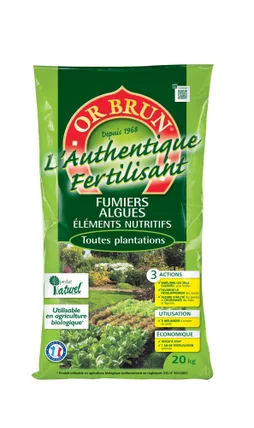 Fertilisant universel OR BRUN, 20 kg