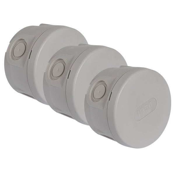 Lot de 3 boîtes de dérivation étanche en saillie DEBFLEX 4 entrées