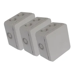 Lot de 3 boîtes de dérivation étanche en saillie DEBFLEX 5 entrées