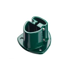 Platine aluminium à visser Axor, H.7.5 cm x section 110 x 110 mm vert