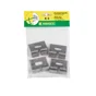 Lot De 4 Attaches Murales À Fixer Axor Gris Inox, H.2 X L.12 X P.9 Cm