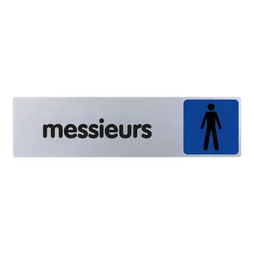 Plaque Messieurs En Plexiglass