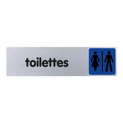 Plaque Toilettes H/F En Plastique