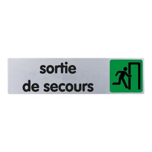 Plaque Sortie De Secours En Plastique