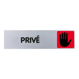 Plaque Privé En Plastique