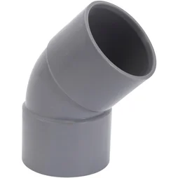 Coude 45° en pvc à coller femelle / femelle, diam. 32