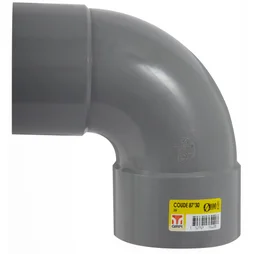 Coude 87.3° en pvc à coller femelle / femelle, diam. 100