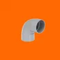 Coude femelle / femelle 87° en pvc, GIRPI, diam. 80 mm