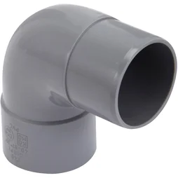Coude mâle / femelle 87° en pvc, GIRPI, diam. 40 mm