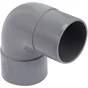 Coude mâle / femelle 87° en pvc, GIRPI, diam. 40 mm