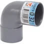 Coude femelle / femelle 87° en pvc, GIRPI, diam. 32 mm