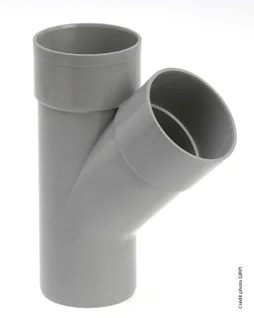 Té Simple Mâle / Femelle 45° Pvc Diam.80 Mm Girpi