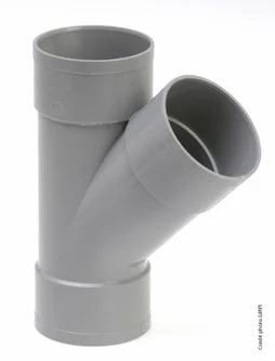 Té Simple Femelle / Femelle 45° Pvc Diam.80 Mm Girpi