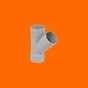 Té Simple Femelle / Femelle 45° Pvc Diam.80 Mm Girpi