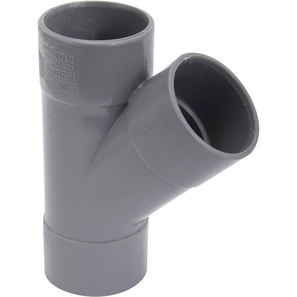 Culotte de branchement 45° en pvc à coller femelle / femelle, diam. 40