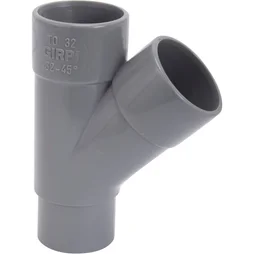 Culotte De Branchement 45° En Pvc À Coller, Femelle / Mâle, D.32