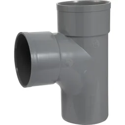 Té 87.30° en pvc à coller femelle / mâle, diam. 100