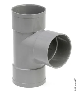 Té simple femelle / femelle 87° en pvc, GIRPI, diam. 100 mm