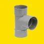 Té simple femelle / femelle 87° en pvc, GIRPI, diam. 100 mm