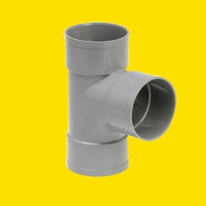 Té simple femelle / femelle 87° en pvc, GIRPI, diam. 100 mm