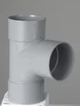 Té simple femelle / femelle 87° en pvc, GIRPI, diam. 100 mm