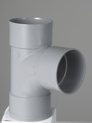 Té simple femelle / femelle 87° en pvc, GIRPI, diam. 100 mm