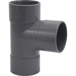 Té 87.30° en pvc à coller, femelle / femelle, D.50