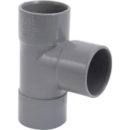 Té 87.30° en pvc à coller femelle / femelle, diam.32