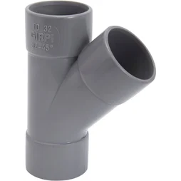 Culotte De Branchement 45° En Pvc À Coller, Femelle / Femelle, D.32